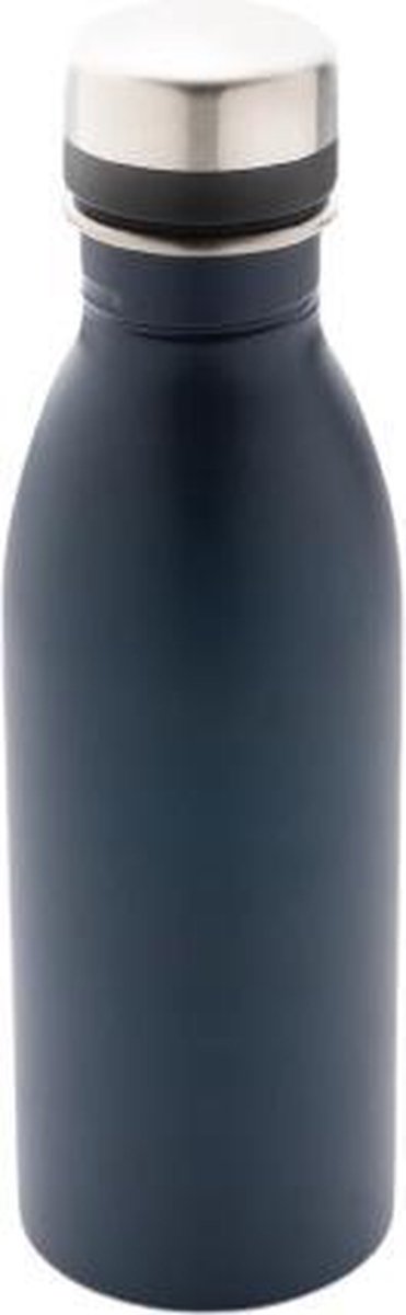 Xd Collection Drinkfles 37 Cm Rvs Donkerblauw 500 Ml