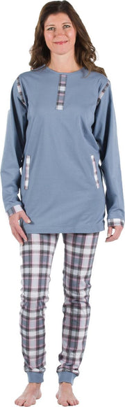 Dessin hansop | Dames | Ritssluiting | Lange pijpen | Grijs | XXL