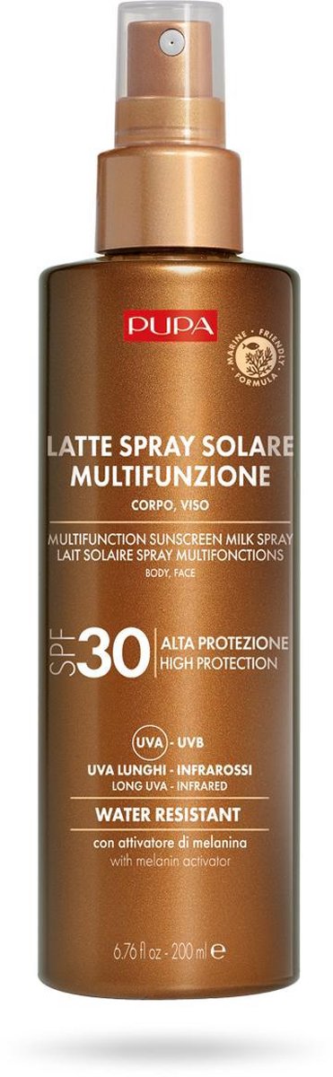 Pupa Milano Zonnemelk spray SPF 30 Lichaam en Gezicht
