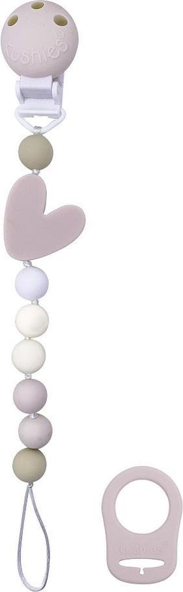 Kushies - Speenkoord - Speenketting - Meisjes - Hartje - Roze