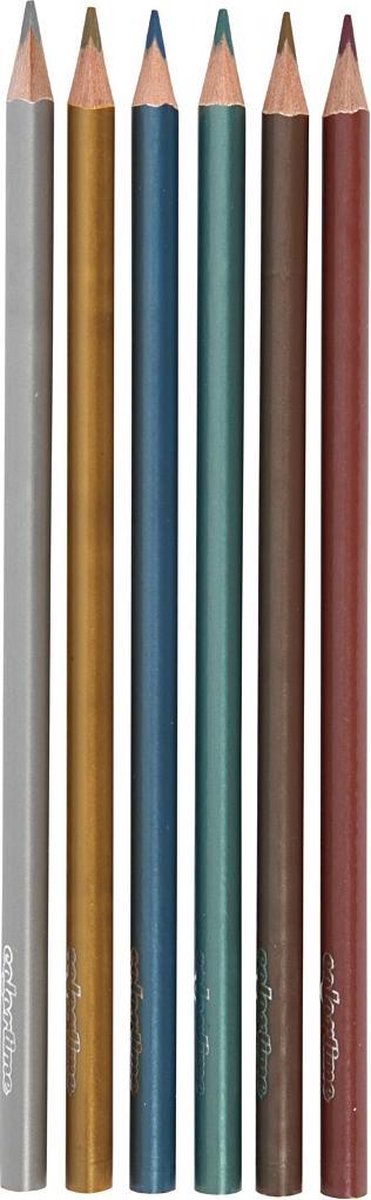 Colortime Kleurpotloden 3 Mm Vulling Metallic Kleuren 6 Stuks