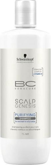 MULTIBUNDEL 2 stuks Schwarzkopf Bc Scalp Genesis Purifying Shampoo 1000ml