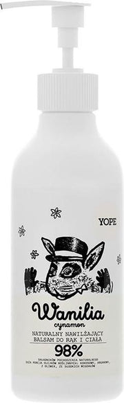Yope - Natural Moisturizing Hand & Body Lotion Vanilla & Cinnamon 300Ml
