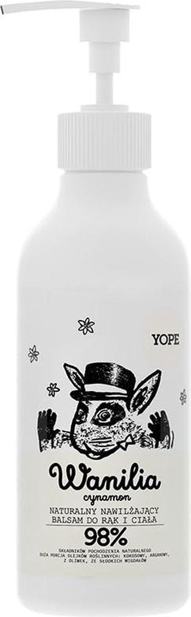 Yope - Natural Moisturizing Hand & Body Lotion Vanilla & Cinnamon 300Ml