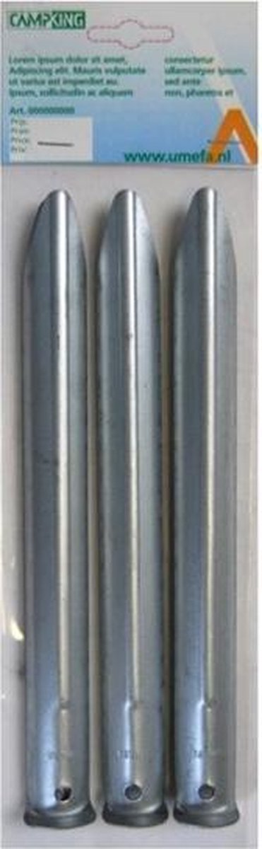 Campking Tentharing Halfrond Breed - 30 cm - 10 stuks