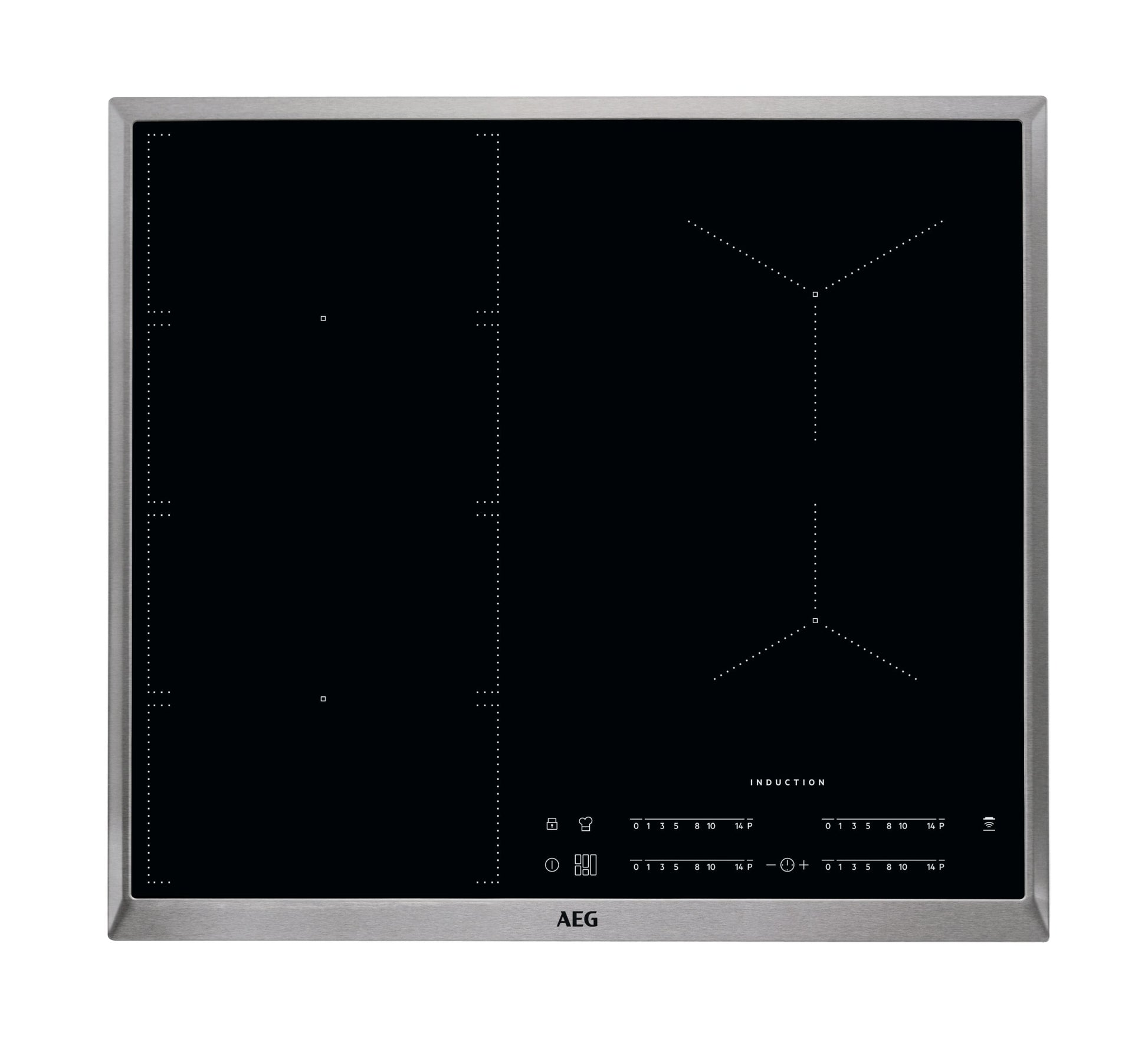 AEG IKE64471XB Inductie kookplaat Zwart