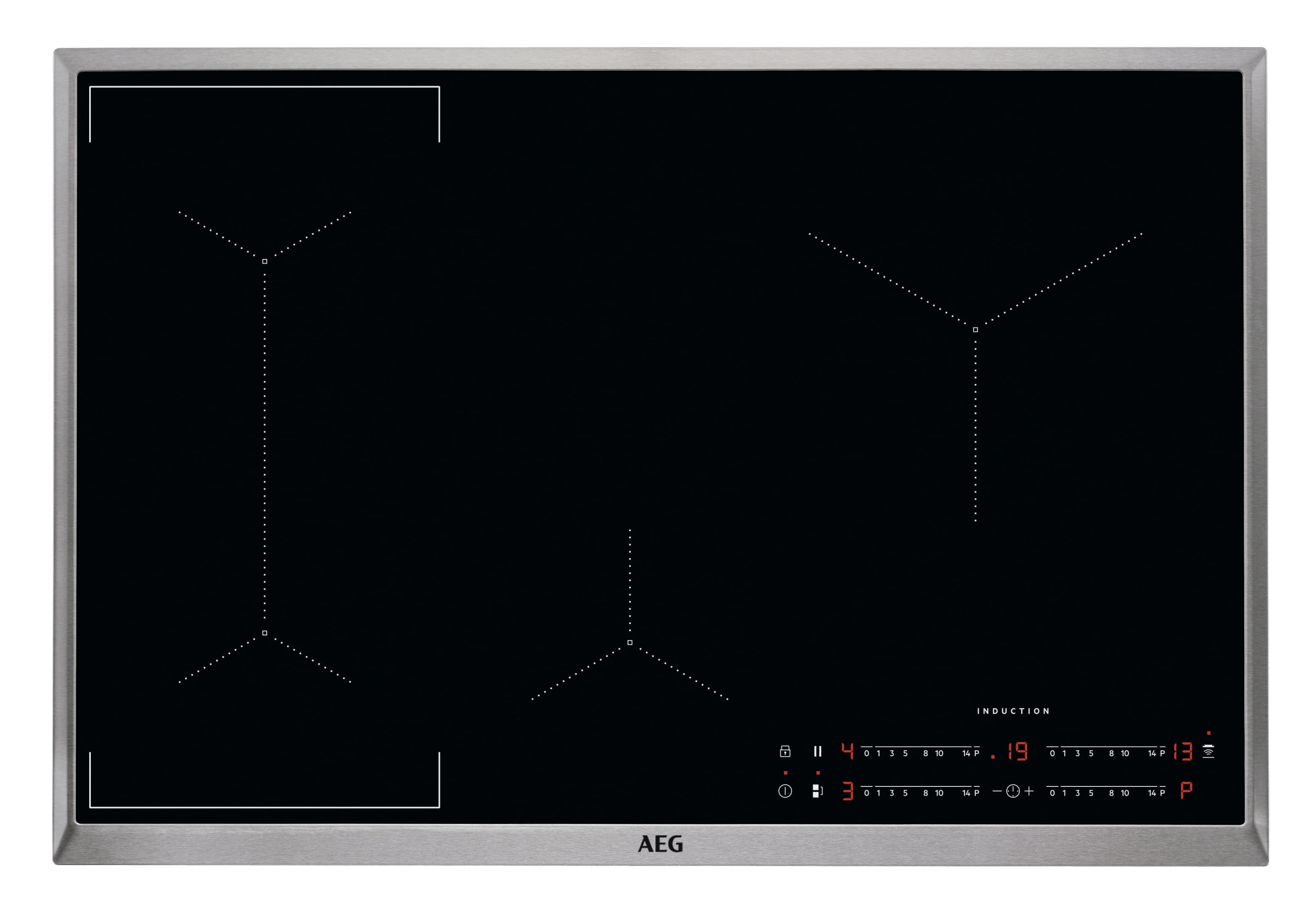 AEG IKE84441XB Inductie kookplaat Zwart