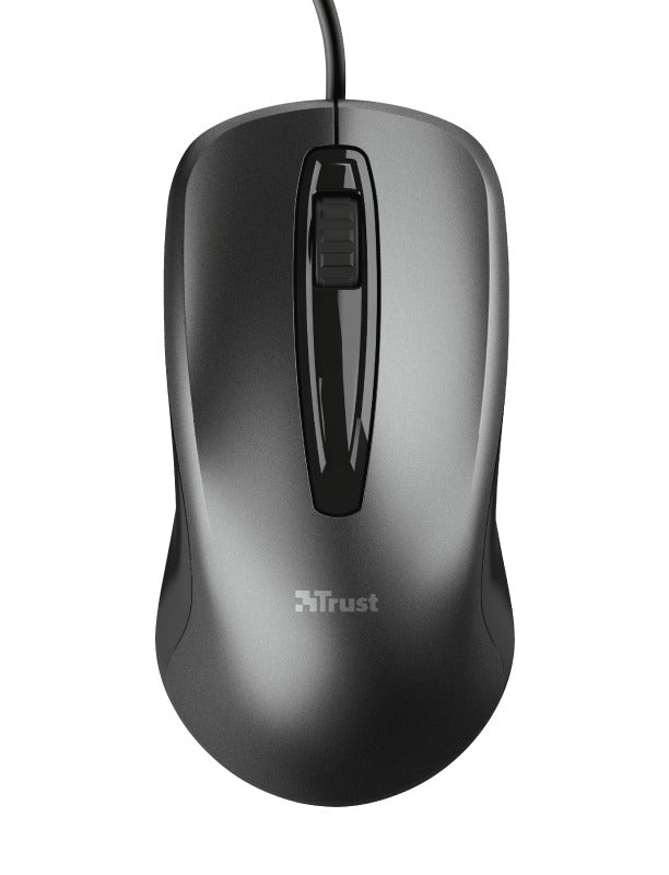 Trust Carve Bekabelde optische muis Muis Zwart