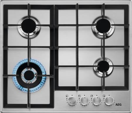 AEG HGB64420SM Gas kookplaat Grijs