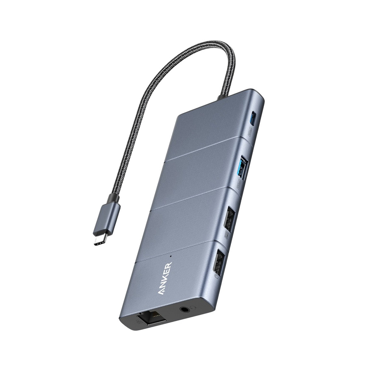 Anker PowerExpand 11-in-1 USB-C PD 10Gbps Data Hub USB Hub Grijs