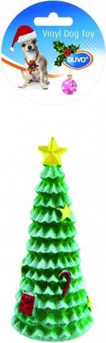 Duvo Vinyl Kerstboom - Hondenspeelgoed  - Groen