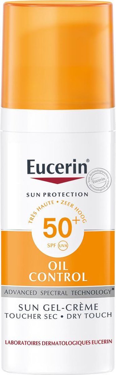 Eucerin Sun Oil Control Gel-Crème SPF50+ Zonnebrand - 50 ml
