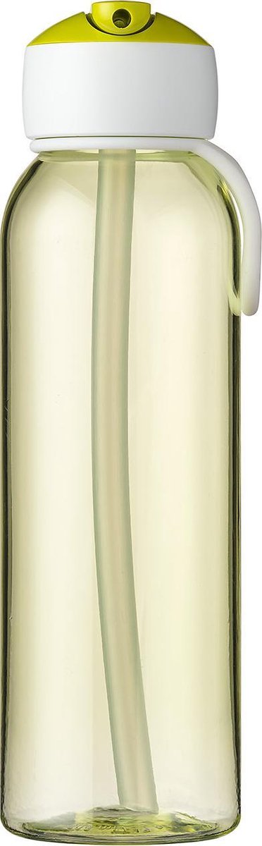 Mepal – waterfles flip-up Campus – 500 ml – lime – drinkfles met een rietje – geschikt voor koolzuurhoudende dranken