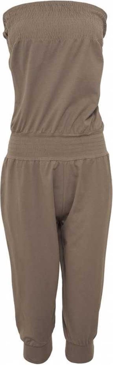 Urban Classics Jumpsuit -S- Shoulderfree Capri Bruin
