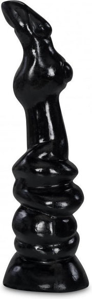 XXLTOYS - Plugart 1 - Large Dildo - Inbrenglengte 23 X 6.5 cm - Black - Uniek Design Realistische Dildo – Stevige Dildo – voor Diehards only - Made in Europe