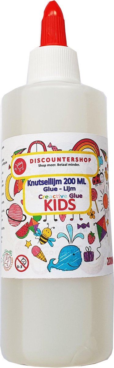 Knutsellijm 200ml - Lijm - All purpose glue - Glue - Kinderlijm - Knutselen - Goedkope knutsellijm - Doorzichtige knutsellijm