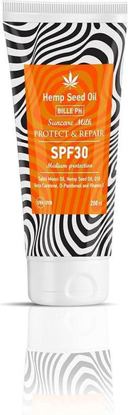 ZONNEBRANDMELK VOOR LICHAAM MET SPF 30 EN HENNEPOLIE