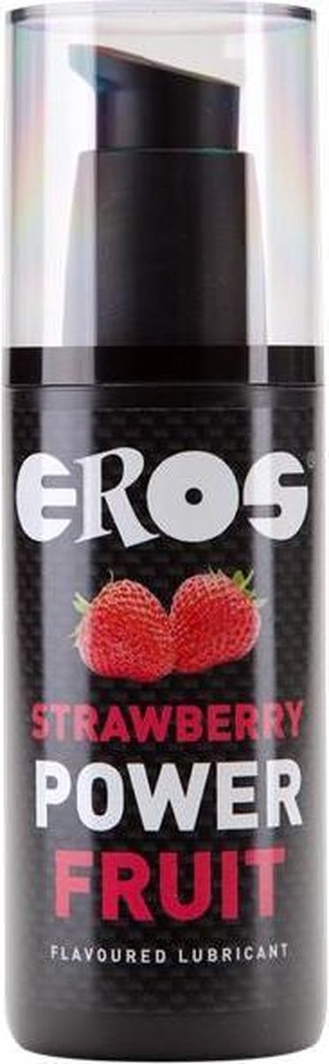 Glijmiddel op waterbasis Eros Aardbei (125 ml)