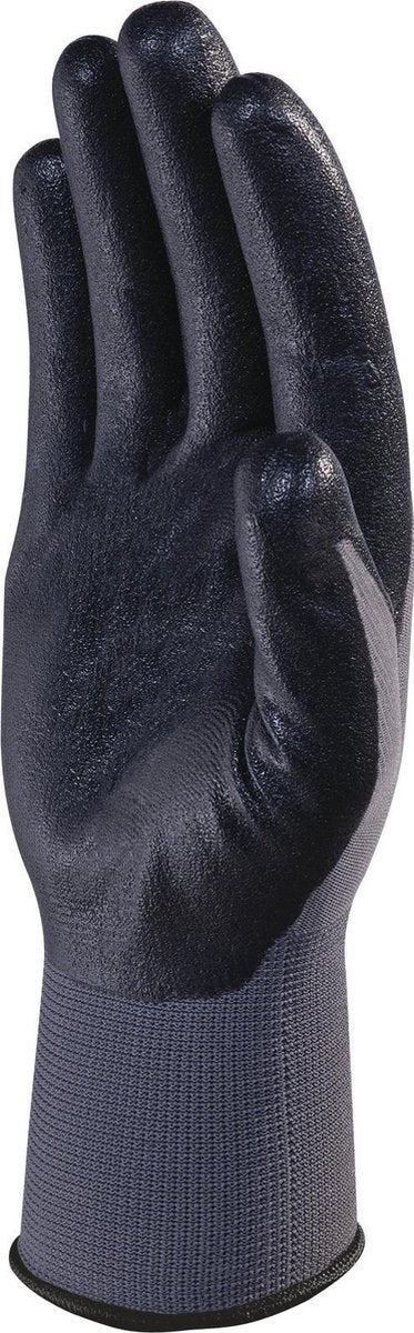 GEBREIDE HANDSCHOEN VAN POLYESTER - PALM MET SCHUIM VAN NITRIL
