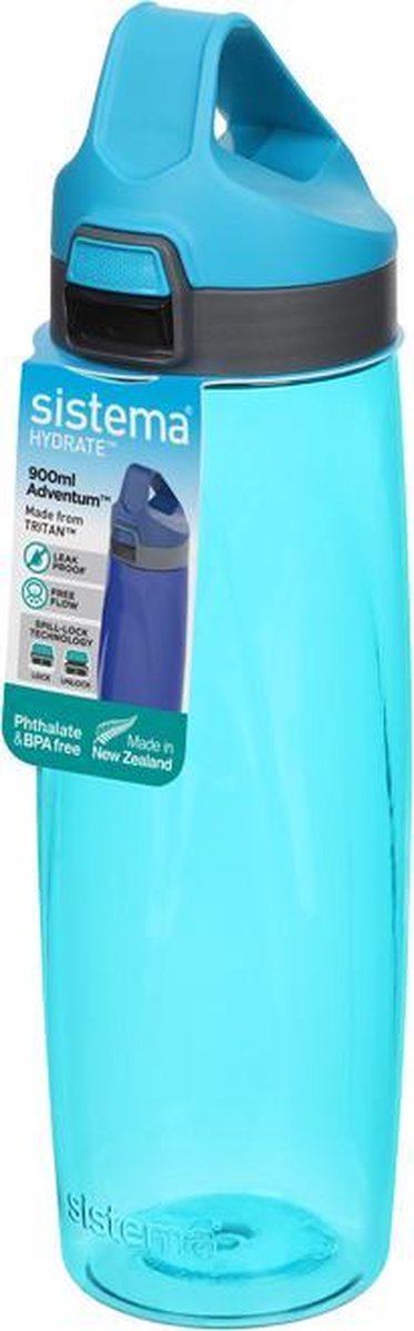 Sistema Hydrate 900ml Adventum Drinkfles Lichtblauw