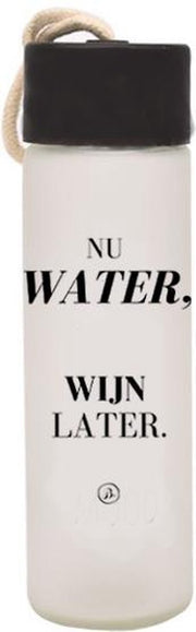 Luxe Drink Fles van Glas - 450 ml - Nu Water