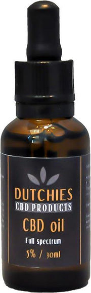 CBD Olie - Full Spectrum RAW  - 5% -  30ml -  Dutchies CBD Products - 4 halen 3 betalen