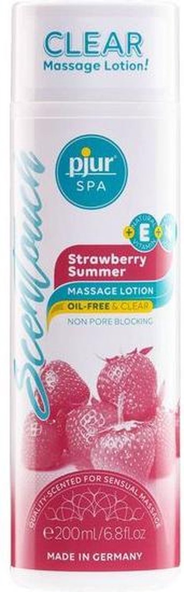 Massage Lotion Pjur 13160 Aardbei (200 ml) (200 ml)