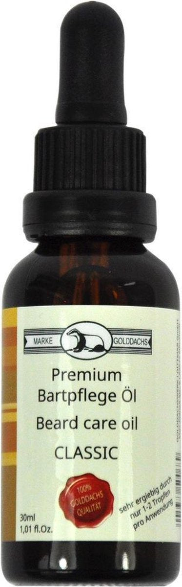 Golddachs baard olie 30ml.