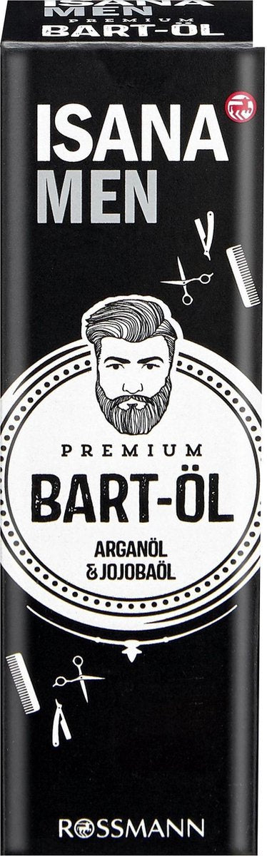 ISANA MEN Premium baardolie met Arganolie & Jojoba-olie - Baardverzorging (30 ml)