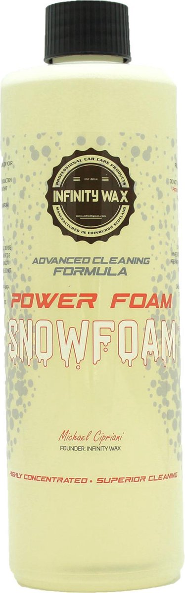 infinity wax power foam snowfoam