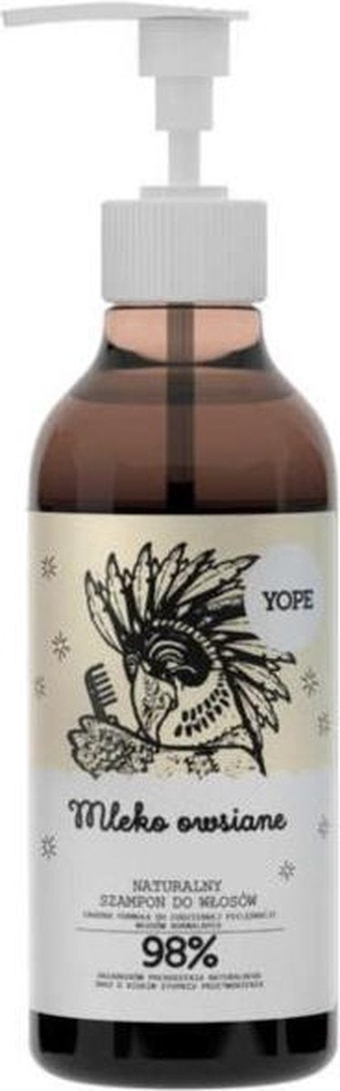 Yope - Naturalny szampon do włosów Mleko Owsiane 300ml