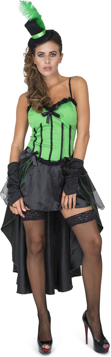 Karnival Costumes Verkleedkleding Moulin Rouge kostuum voor vrouwen Green - L