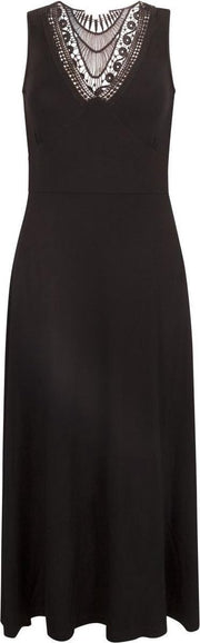 Tramontana Dress S/L Plastron - S