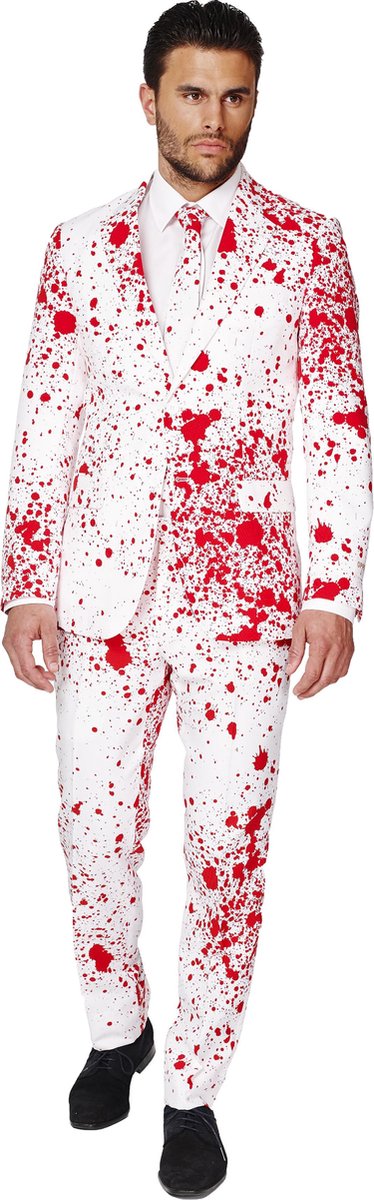 OppoSuits Bloody Harry - Mannen Kostuum - Wit - Halloween - Maat 52