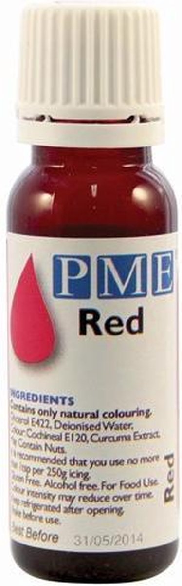 PME Natuurlijke Voedselkleurstof Rood 25g