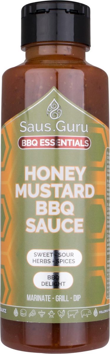 Saus.Guru's Honing-Mosterd BBQ Saus 500ML