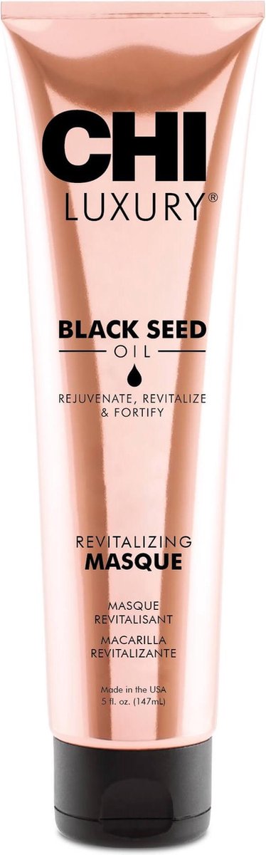 CHI Luxury Black Seed Oil Revitalizing Haarmasker 148ml - Haarmasker droog haar - Haarmasker beschadigd haar