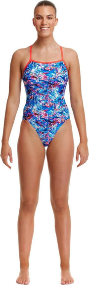 Cray Crayon Single strap one piece - Dames | Funkita