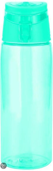Zak!Designs Sport Drinkbeker - Incl. draagring - 75 cl - Transparant/Aquablauw