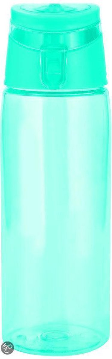 Zak!Designs Sport Drinkbeker - Incl. draagring - 75 cl - Transparant/Aquablauw
