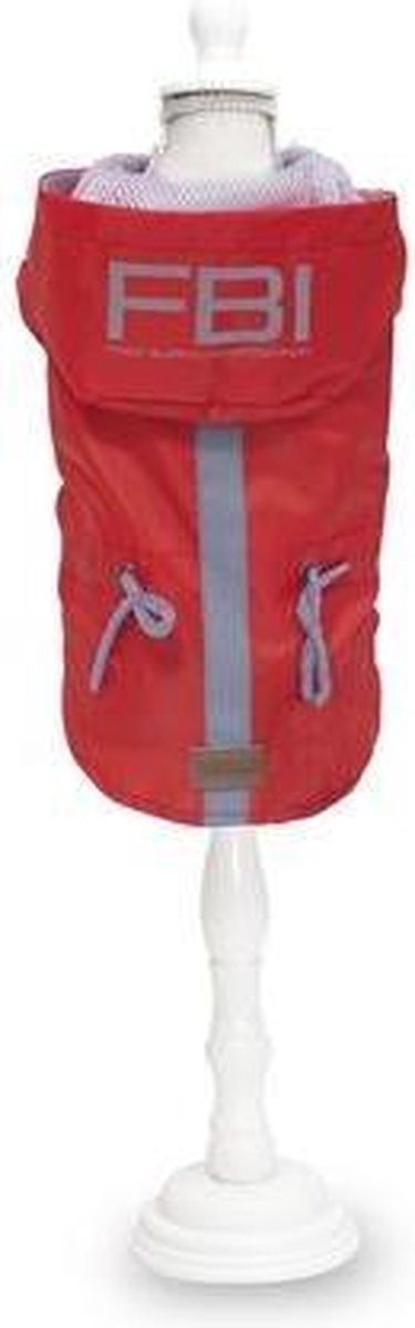 Croci - Hondenjas Regenjas - Vancouver FBI waterproof Rood - 30 cm