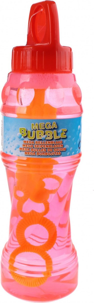 Johntoy Aqua Fun Bellenblaas Met Blaasstok 1 Liter Rood