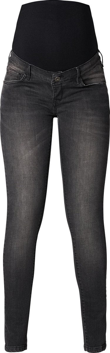Supermom Jeans Skinny Washed black Zwangerschap Maat 32
