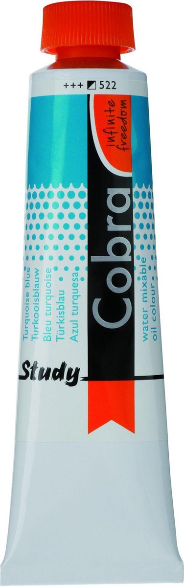 Cobra Study Olieverf 40ml | Turquoise Blue (522)
