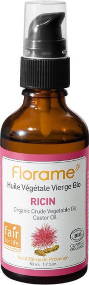 Florame - Castor olie - 50 ml - Koudgeperst - Fair Trade - Biologisch - Puur - Ongeraffineerd - Haar - Huid - Wimperserum - Dagcreme