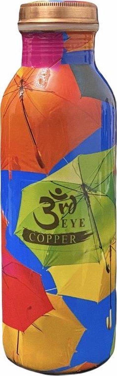 Luxe Koperen Waterfles - Copper Water Bottle - Handgemaakt - Handmade - 750ml