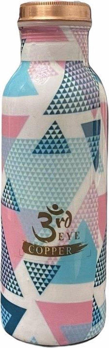 Luxe Koperen Waterfles - Copper Water Bottle - Handgemaakt - Handmade - 750ml