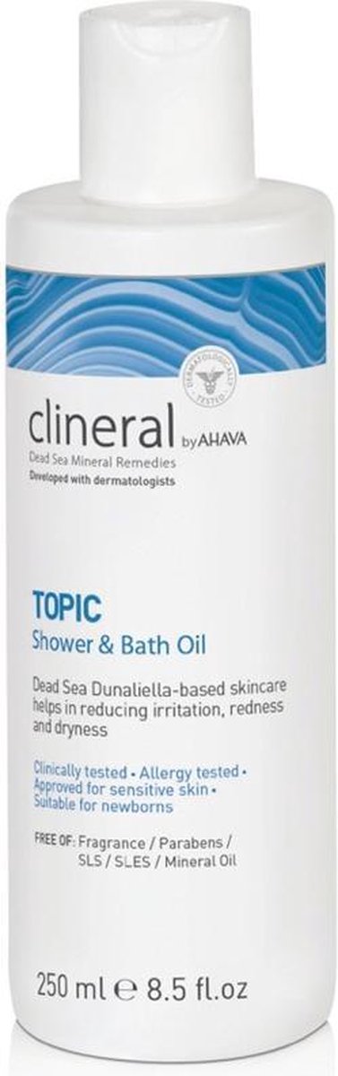 Ahava Clineral Topic Douche en Bad Dode Zee Olie 250ml Reiniging lichaamsverzorging