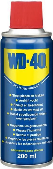 WD-40 Kruipolie - Maakt Stroeflopende Delen Weer Gangbaar - Stopt Piepen & Kraken - 200ml