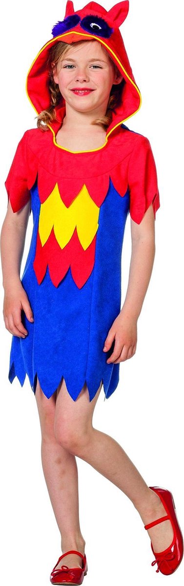 Uil meisje blauw/rood